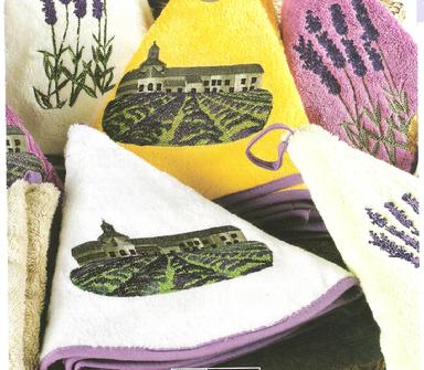 OLIVE LAVENDER ORANGE Round Hand Towel - High quality super soft and  absorbent thick cotton fabric - Decorative Kitchen Bathroom Towels -  Provence Lavender Flower Olives Garden Lovers - French Country Home Decor